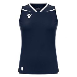 Damski tank top Macron Lily. Białe topy Macron, bez wzorów, bez kołnierzyka, bez ramiączek. Za 246.50 zł.