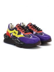 Goby Sneakersy w kolorze granatowo-żółto-czerwonym rozmiar: 38. Czerwone trampki Goby, bez wzorów, bez zapięcia. Za 304.99 zł.