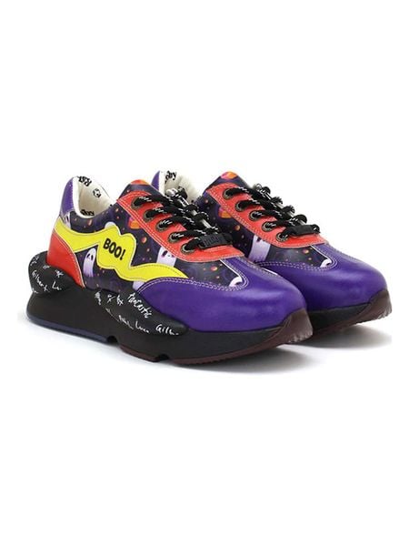 Goby Sneakersy w kolorze granatowo-żółto-czerwonym rozmiar: 37. Czerwone trampki Goby, bez wzorów, bez zapięcia. Za 304.99 zł.