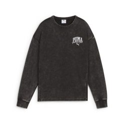 Bluza sportowa damska Puma Class Comfort Washed Tr. Czarne bluzy Puma, s, bez wzorów, z dzianiny, bez kaptura. Za 229.85 zł.