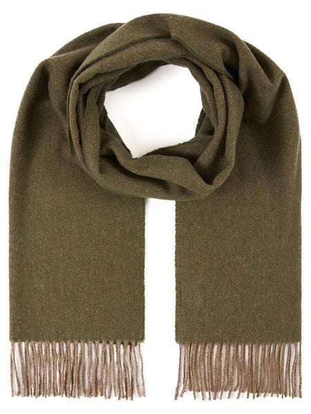 Lanerossi Wełniany szal "Turati" w kolorze ciemnozielonym - 190 x 30 cm rozmiar: onesize. Zielone szaliki Lanerossi, bez wzorów, z materiału. Za 152.62 zł.