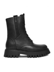 G-Star Raw Trzewiki CEO-WI23-LADIES-02 Czarny. Czarne botki G-Star, bez wzorów, ze skóry, bez obcasa, na słupku, bez zapięcia. Za 419.99 zł.