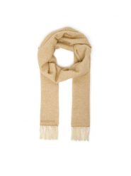 Patrizia Pepe Szalik 2F0124/8A681-B866 Beżowy. Brązowe rękawiczki Patrizia Pepe, bez wzorów, z materiału. Za 829.99 zł.