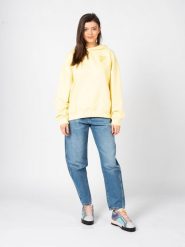 Bluza trekking damska Bakum. Żółte bluzy Fila, xs, bez wzorów, z bawełny, z kapturem. Za 303.00 zł.