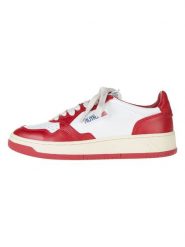 AUTRY Skórzane sneakersy "Autry 01 Low" w kolorze czerwono-białym rozmiar: 40. Białe trampki AUTRY, bez wzorów, bez zapięcia. Za 375.11 zł.