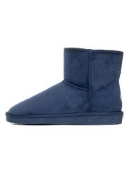 ISLAND BOOT Botki zimowe "Stela" w kolorze granatowym rozmiar: 36. Niebieskie botki Island Boot, na zimę, bez wzorów, z materiału, bez obcasa, bez zapięcia. Za 130.99 zł.