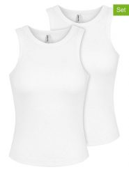 Sublevel Topy (2 szt.) w kolorze białym rozmiar: M. Białe koszulki sportowe Sublevel, bez wzorów, bez ramiączek. Za 60.99 zł.