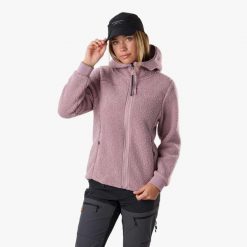 Bluza polarowa hiking damska Swedemount Lofoten Pile Jacket wodoodporna. Fioletowe bluzy SWEDEMOUNT, bez wzorów, z polaru, bez kaptura. Za 399.99 zł.