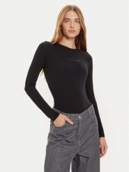 Guess Jeans Body W4BP41 J1314 Czarny Slim Fit. Czarne body Guess Jeans, xxl, z aplikacjami, z bawełny. Za 149.99 zł.