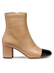 Geox Botki D Virnilisa 65 D56YYA 0TUHH C0015 Beżowy. Brązowe botki Geox, bez wzorów, ze skóry, bez obcasa, na słupku, bez zapięcia. Za 679.99 zł.
