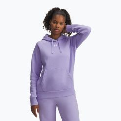 Bluza Under Armour Rival Fleece Hoodie. Fioletowe bluzy Under Armour, bez wzorów, bez kaptura. Za 199.99 zł.