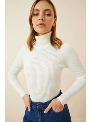 Happiness Istanbul Golf w kolorze białym rozmiar: 42. Białe golfy Happiness Istanbul, bez wzorów, bez ramiączek. Za 56.99 zł.