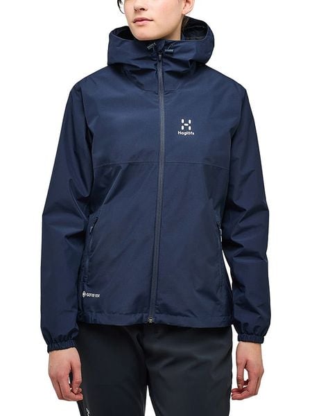 Haglöfs Kurtka przeciwdeszczowa "Kaise GTX" w kolorze granatowym rozmiar: XS. Niebieskie kurtki sportowe Haglöfs, xs, bez wzorów, bez kaptura, outdoorowe. Za 768.71 zł.