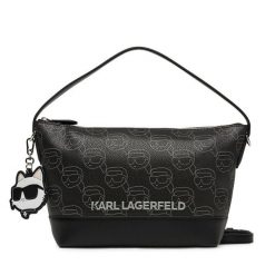 Torebka KARL LAGERFELD. Czarne torebki klasyczne KARL LAGERFELD, bez wzorów, bez dodatków. Za 499.99 zł.
