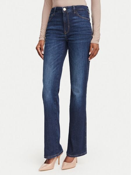 Guess Jeansy W6YA15 D1584 Granatowy Straight Fit. Niebieskie jeansy Guess, z aplikacjami. Za 390.99 zł.