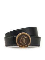 Just Cavalli Pasek Damski 78QA6F60 ZP303 Czarny. Czarne paski Just Cavalli, bez wzorów, ze skóry. Za 449.99 zł.