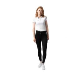 Termoaktywne legginsy jeździeckie damskie z pełnym gripem Horze Mira. Czarne legginsy HORZE, l, bez wzorów, z materiału, długie. Za 371.50 zł.