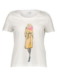 Vero Moda Koszulka w kolorze białym rozmiar: M. Białe bluzki Vero Moda, m, bez wzorów, z bawełny, bez kołnierzyka, bez ramiączek. Za 48.16 zł.