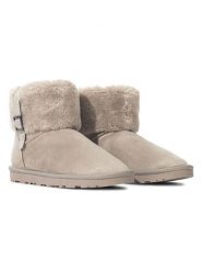 ISLAND BOOT Botki zimowe "Valley" w kolorze beżowym rozmiar: 37. Brązowe botki Island Boot, na zimę, bez wzorów, bez obcasa, bez zapięcia. Za 127.65 zł.