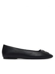 DKNY Baleriny K3522764 Czarny. Czarne baleriny DKNY, bez wzorów, ze skóry, bez obcasa. Za 579.99 zł.