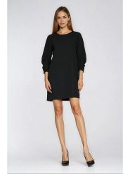 Nife Sukienka w kolorze czarnym rozmiar: 36. Czarne sukienki Nife, bez wzorów, bez kołnierzyka, bez ramiączek, mini. Za 158.47 zł.