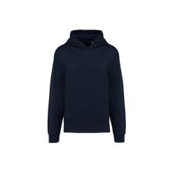 Oversizowa polarowa bluza z kapturem Kariban. Niebieskie bluzy KARIBAN, uniwersalny, bez wzorów, z bawełny, z kapturem. Za 227.50 zł.