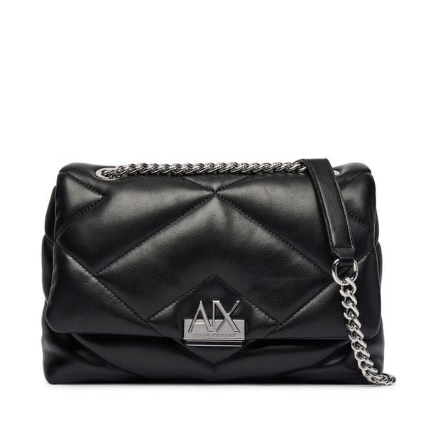 Torebka Armani Exchange. Czarne listonoszki Armani Exchange, bez wzorów, bez dodatków. Za 704.99 zł.