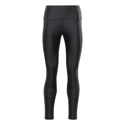 Damskie legginsy z wysokim stanem Reebok Shiny Yoga. Czarne legginsy Reebok, m, bez wzorów, z podwyższonym stanem. W wyprzedaży za 234.90 zł.