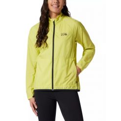 Wiatrówka damska Mountain Hardwear Kor Airshell Full Zip. Zielone kurtki sportowe Mountain Hardwear, m, bez wzorów, z softshellu, bez kaptura, trekkingowe. Za 499.00 zł.