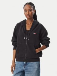 Tommy Jeans Bluza Badge DW0DW23529 Czarny Regular Fit. Czarne bluzy Tommy Jeans, l, bez wzorów, z bawełny, bez kaptura. Za 381.99 zł.