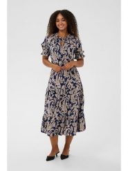 Cream Sukienka w kolorze granatowo-beżowym rozmiar: 36. Niebieskie sukienki Cream, bez wzorów, z wiskozy, bez kołnierzyka, bez ramiączek, midi. Za 195.99 zł.