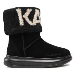 Śniegowce KARL LAGERFELD. Czarne trapery i śniegowce KARL LAGERFELD. Za 869.99 zł.