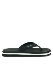 Gant Japonki 30599909 Czarny. Czarne klapki GANT, bez wzorów, z materiału, bez obcasa. Za 179.99 zł.