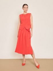 BGN Spódnica w kolorze czerwonym rozmiar: 38. Czerwone spódnice BGN, na co dzień, bez wzorów, z tkaniny, midi, proste. Za 143.99 zł.