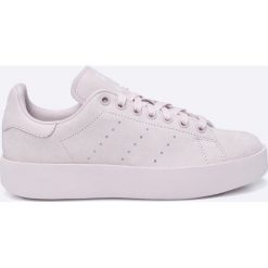 Adidas Originals - Buty Stan Smith Bold. Czerwone obuwie sportowe Adidas Originals, z gumy, bez zapięcia. W wyprzedaży za 319.90 zł.
