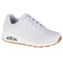 Buty do chodzenia damskie Skechers Unostand ON Air. Białe obuwie sportowe Skechers, z materiału, bez zapięcia, trekkingowe, Skechers Sport. Za 366.00 zł.