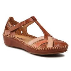 Sandały Pikolinos. Brązowe sandały Pikolinos, bez wzorów, bez obcasa, na płaskiej podeszwie, bez zapięcia. Za 339.99 zł.