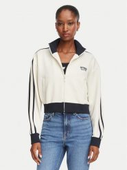 Guess Bluza V6YQ07 K4287 Kremowy Regular Fit. Białe bluzy Guess, xs, z aplikacjami, z syntetyku, bez kaptura. Za 434.99 zł.