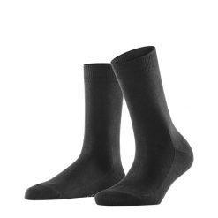 Skarpetki damskie Falke Family. Czarne skarpety Falke, bez wzorów, z bawełny. Za 113.00 zł.