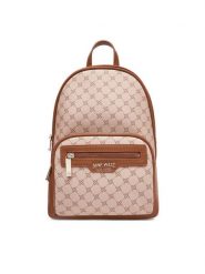 Nine West Plecak CEO-OLIVIA-I-B24334 Brązowy. Brązowe plecaki Nine West, bez wzorów, z materiału. Za 249.99 zł.