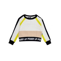 Bluza miękka na co dzień na siłownię. Białe bluzy LEONE 1947 APPAREL, bez wzorów, z bawełny, bez kaptura. W wyprzedaży za 89.72 zł.