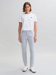 OPUS Dżinsy - Slim fit - w kolorze jasnoszarym rozmiar: 40/L28. Szare jeansy Opus, l, z aplikacjami. Za 224.52 zł.