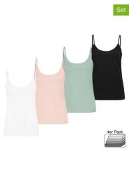 Sublevel Topy (4 szt.) w różnych kolorach rozmiar: M. Białe topy Sublevel, m, bez wzorów, bez kołnierzyka, bez ramiączek. Za 82.99 zł.