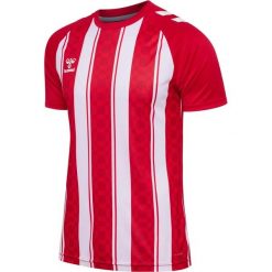 Koszulka Hummel Match striped. Białe bluzki Hummel, bez wzorów, sportowe, bez kołnierzyka, bez ramiączek. Za 214.50 zł.