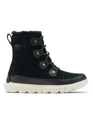 Sorel Skórzane botki zimowe "Explorer II" w kolorze czarnym rozmiar: 36. Czarne botki Sorel, na zimę, bez wzorów, z materiału, bez obcasa, bez zapięcia. Za 331.95 zł.