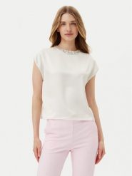 Imperial Bluzka RIC3JBA Écru Regular Fit. Bluzki Imperial, xs, bez wzorów, z syntetyku, bez kołnierzyka, bez ramiączek. Za 239.99 zł.