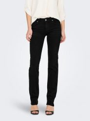 ONLY Dżinsy - Regular fit - w kolorze czarnym rozmiar: W28/L30. Czarne jeansy Only, l, z aplikacjami. Za 92.86 zł.