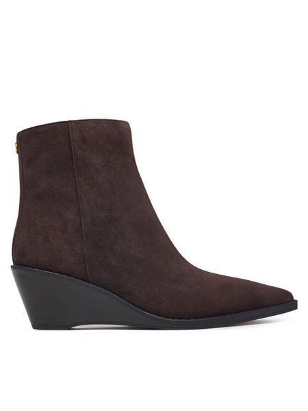 MICHAEL Michael Kors Botki Austin Wedge Bootie 40F6AUME5S Brązowy. Brązowe botki MICHAEL Michael Kors, bez wzorów, ze skóry, bez obcasa, na koturnie, bez zapięcia. Za 1,019.00 zł.
