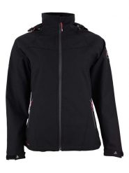 Peak Mountain Kurtka softshellowa "Acelsior" w kolorze czarnym rozmiar: M. Czarne kurtki sportowe Peak Mountain, m, bez wzorów, bez kaptura, outdoorowe. Za 217.99 zł.