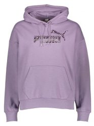 Puma Bluza "Essentials+" w kolorze fioletowym rozmiar: M. Różowe bluzy Puma, m, bez wzorów, z kapturem. Za 145.26 zł.